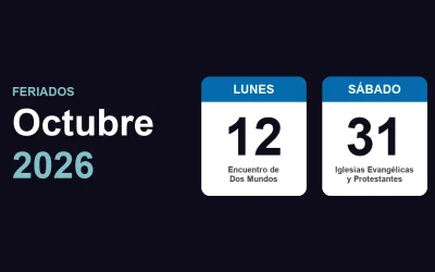 Feriados de octubre en Chile 2026: el 12 y el 31