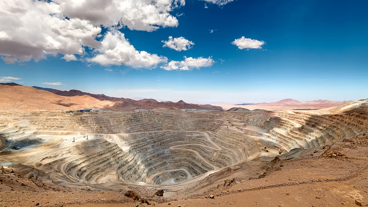 Rajo de cobre en el desierto de Atacama Rajo abierto de cobre en el desierto de Atacama, Chile